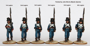 Napoleonic Ottoman Army 1790-1815 Fusiliers, Catalonian Legion in Round Hats & Long Tailed Coats 1810 - Available to Order