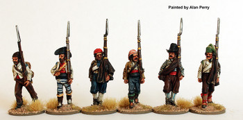 Napoleonic Ottoman Army 1790-1815 Fusiliers Marching in Part Uniforms & Civilian Clothing (1) 1808-12 - Available to Order