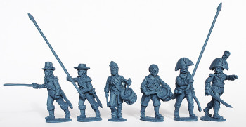 Napoleonic Ottoman Army 1790-1815 Infantry Command Advancing in Part Uniforms & Civilian Clothing 1808-12 - Available to Order