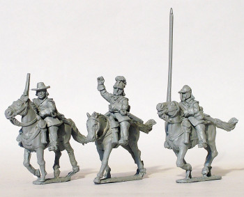 English Civil War Horse Command, Helmeted - Available to Order