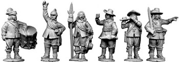 English Civil War Foot Command Standing - Available to Order