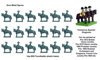 Travel Battle Heavy Cavalry in Bicornes - Available to Order