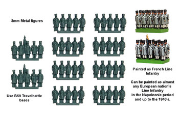 Travel Battle Infantry in Greatcoats - Available to Order
