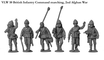 Victoria's Little Wars British Infantry Command Marching, 2nd Afghan War - Available to Order