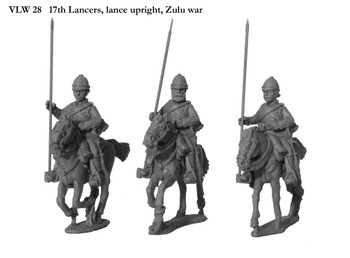 Victoria's Little Wars 17th Lancers, Lances Upright - Available to Order