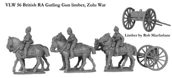 Victoria's Little Wars British RA Gatling Gun Limber, Zulu War - Available to Order