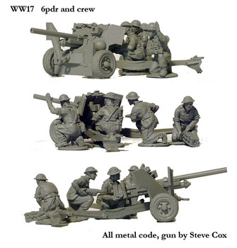 WWII British 6pdr & Crew - Available to Order
