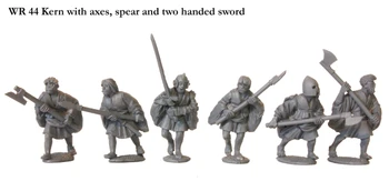 War of the Roses Irish Kern w/ Mixed Two-Handed Weapons - Available to Order