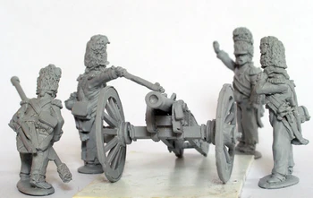 Napoleonic French Foot Artillery of the Imperial Guard Firing 6pdr - Available to Order