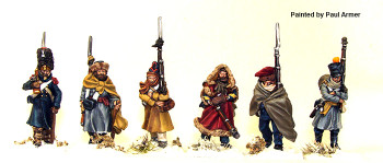 Napoleonic French Infantry Marching 2, Retreat from Moscow, 1812 - Available to Order