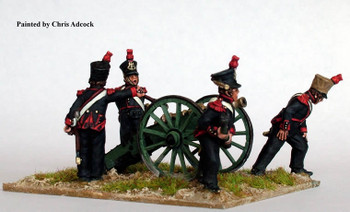 Napoleonic French Foot Artillery Firing 6pdr - Available to Order