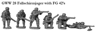 WWII German Fallschirmjagers w/ FG 42's - Available to Order
