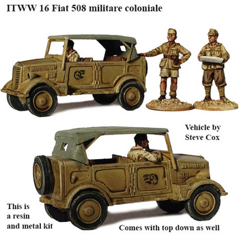 WWII Italian FIAT Staff Car - Available to Order