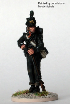 40mm Peninsular British Rifleman Standing Taking Shot from Pouch - Available to Order