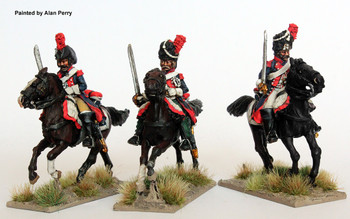 Revolutionary French Carabiniers, Swords Drawn, Galloping, Mixed Legwear & Headgear - Available to Order