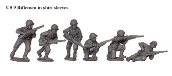 WWII USA Riflemen in Shirt Sleeves - Available to Order