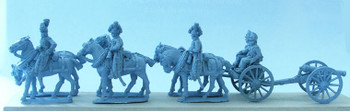 Napoleonic British Royal Foot Artillery 6 Horse Limber Team Standing w/ 9pdr - Available to Order