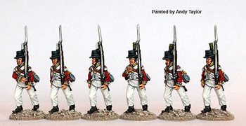 Napoleonic British Flank Companies Marching in "Round Hats" & Overalls 1801-08 - Available to Order