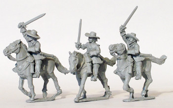 English Civil War Horse, Attacking, Hats - Available to Order