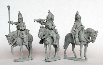 Napoleonic French Dragoons Command on Standing Horses, 1805-13 - Available to Order
