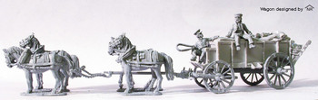 Napoleonic Russian 4 Horse Coal Wagon (1) - Available to Order