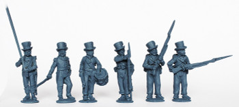 Napoleonic Ottoman Army 1790-1815 Infantry Command Standing, Round Hats & Tailless Jackets 1810-12 - Available to Order
