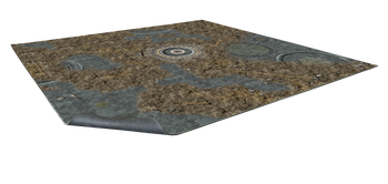 Battle Systems Terrain Alien Catacombs Game Mat 2x2 - Neoprene Playmat for 40k, Necromunda, Fallout, Marvel: Crisis Protocol