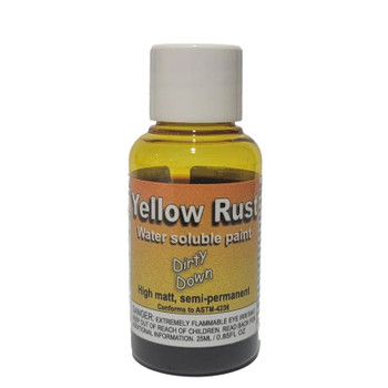 Dirty Down Paints Yellow Rust (25ml) - Water-based Paint for a Highly Realistic Yellow Rust Effect - Magic in a Bottle