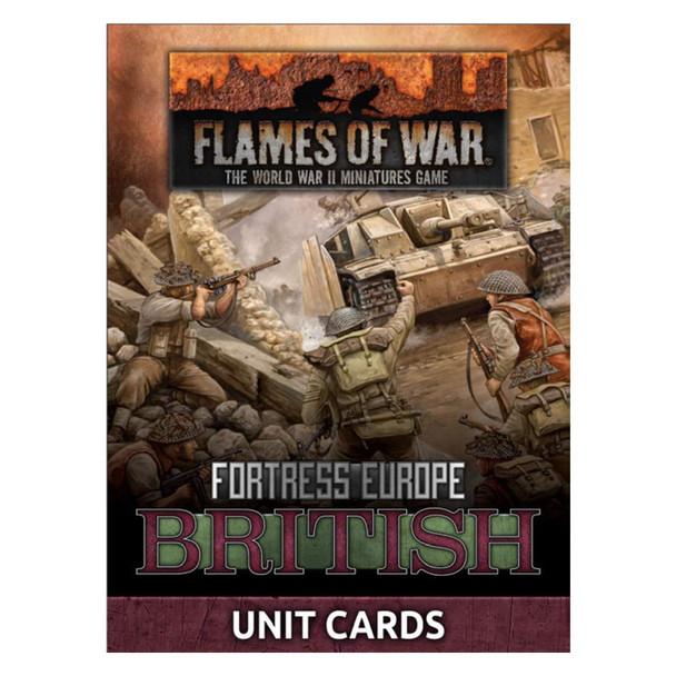 Flames of War Fortress Europe British Unit Cards (v4)