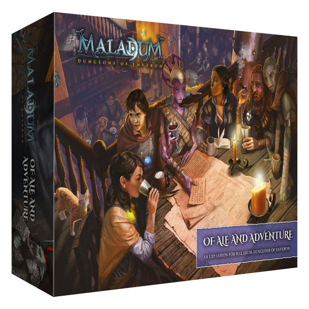 Maladum Of Ale & Adventure Expansion - Fantasy Dungeon Crawler Game Immersive Terrain Solo, Co-op and Adversarial Play