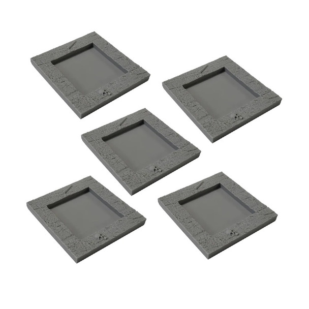 Kings of War Heavy Infantry Hero Base Converters (25mm to 40mm)