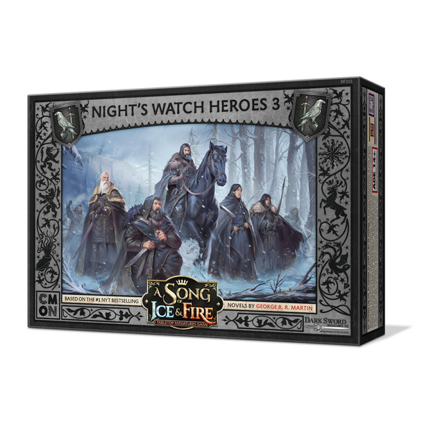 Game of Thrones: A Song of Ice & Fire Night's Watch Heroes 3 Miniatures Set