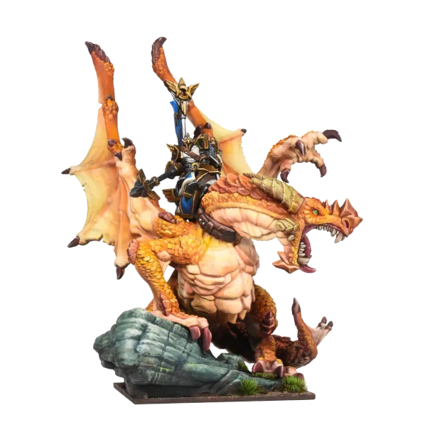 Kings of War Basilea High Paladin on Dragon - Preorder