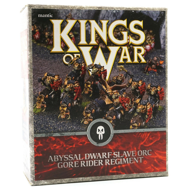 Kings of War Abyssal Dwarf Slave Orc Gore Rider Regiment
