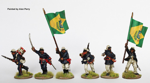 War of the Triple Alliance (1864-70) Brazilian Infantry Command Advancing - Available to Order