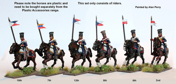Napoleonic Duchy of Warsaw Uhlans, Covered Czapka, Lances Upright - Available to Order