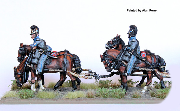 Napoleonic Bavarian 4 Horse Team - Available to Order