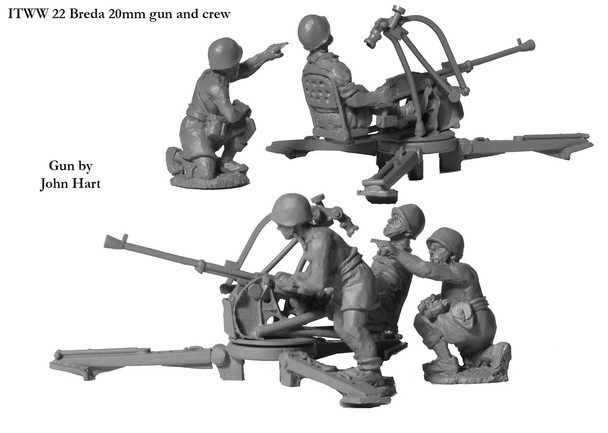 WWII Italian Breda 20mm - Available to Order