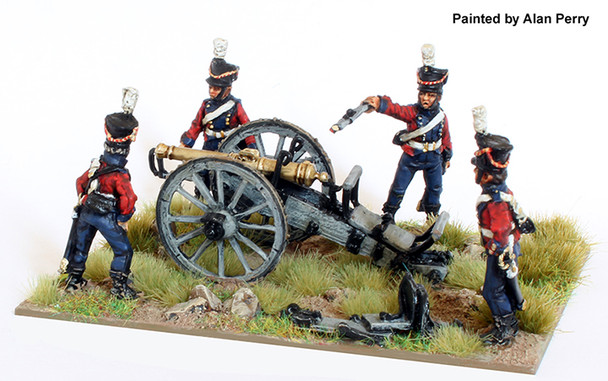 Napoleonic Danish-Norwegian Army Korende (Mounted) Artillery Firing 3pdr 1808-14 - Available to Order