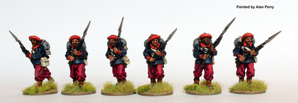 War of the Triple Alliance (1864-70) Uruguayan 'Libertad' Battalion Advancing (Carlist Berets) - Available to Order