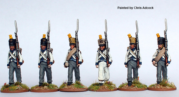 Napoleonic Confederation of the Rhine (6th Regt.) Waldeck Fusiliers Marching, Campaign Dress 1809-13 - Available to Order