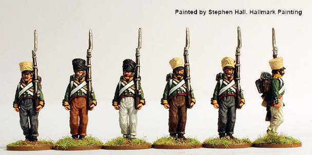 Napoleonic Confederation of the Rhine (4th Regt.) Saxe-Coburg Voltigeurs, Overalls & Covered Shako - Available to Order