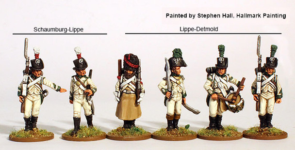 Napoleonic Confederation of the Rhine (5th Regt.) Lippe Fusilier Battalion Command Marching - Available to Order
