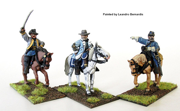 ACW Confederate Generals Mounted - Available to Order