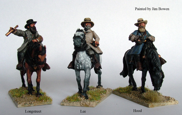 ACW Confederate Mounted Commanders 1 - Available to Order