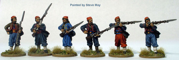 ACW Zouave Firing / Skirmish Line, Fezzes & Chasseur Trousers - Available to Order