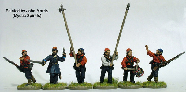 ACW New York Fire Zouaves (Second Uniform) Command Advancing - Available to Order