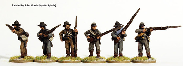 ACW Confederate Infantry Firing Line - Available to Order