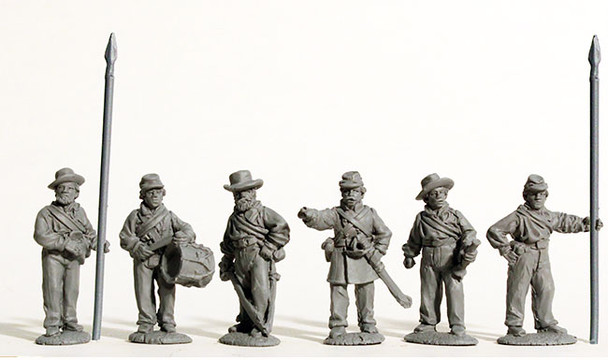 ACW Confederate Command Standing, Shirts - Available to Order