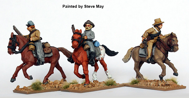 ACW Confederate Cavalry w/ Shotguns & Carbines, Galloping - Available to Order